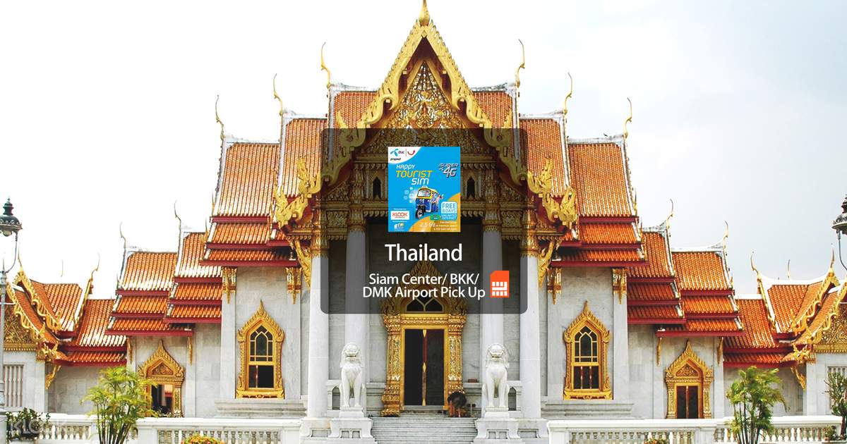 DTAC Happy Tourist 4G SIM Card (Siam Center, BKK or DMK